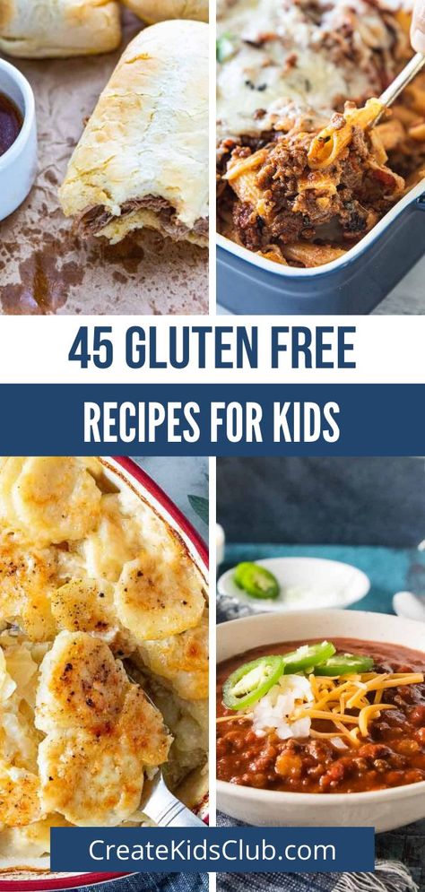 These gluten-free recipes for kids are go-to recipes that kids love. Changing to a gluten-free lifestyle is challenging. Our goal is to make it as easy for your family as possible. Save this list and use it to meal plan for gluten-free meal ideas you don’t have to stress over. Gluten Free Recipes For Kids Dinner, Gluten Free 5 Ingredient Recipes, 5 Ingredient Gluten Free Recipes, Fast And Easy Gluten Free Meals, Best Gluten Free Foods, Easy Crockpot Recipes Gf Df, Gluten Free Dinner For Picky Eaters, Gluten Free For Picky Eaters, Family Friendly Gluten Free Meals