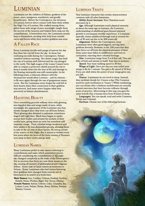 5e Races, Dungeons And Dragons Races, D D Races, Dnd Homebrew, D D Character Ideas, Dnd Races, Dnd Classes, Dungeons And Dragons Classes, Dnd 5e Homebrew