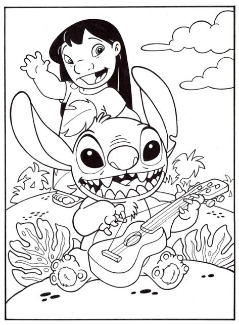 LILO & STITCH THE SERIES ORIGINAL INKED PAGE / MICKEY JORDAN FOR DISNEY MAGAZINE. Comic Art Lilo Stitch Coloring Pages, Coloring Pages Lilo And Stitch, Lelo And Stitch Coloring Pages, Lilo And Stitch Color By Number, Disney Character Coloring Pages, Disney Colouring In Pages, Disney Coloring Pages For Grown Ups, Disney Adult Coloring Pages, Colouring Pages Disney