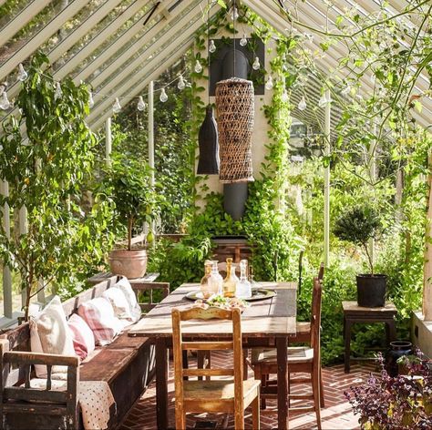 Inside Greenhouse, Shed Exterior Ideas, Boho Outdoor Space, Botanical Interior, Large Greenhouse, Countryside Cottage, Lakeside Living, Potager Garden, Backyard Renovations