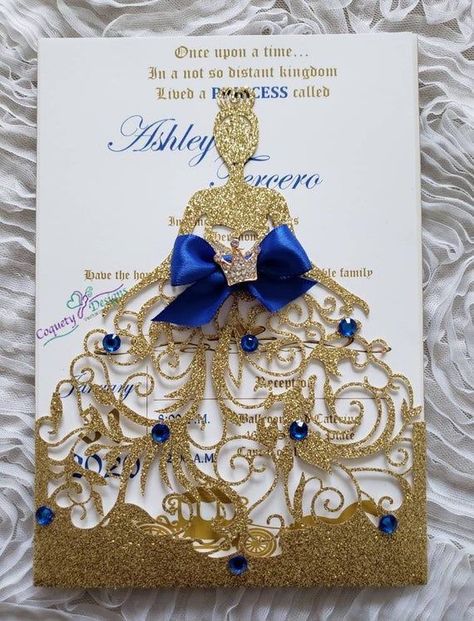 15 Party Ideas, Quince Invitations Quinceanera, Royal Blue Quinceanera Theme, Royal Blue And Gold Quinceanera, 15 Party Ideas Quinceanera, Sweet Sixteen Ideas, Blue Quinceanera Theme, Quinceñera Invitations, Royal Blue Quince