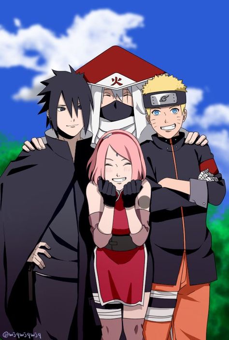 Imagen insertada Naruto Mignon, Photo Naruto, Naruto Team 7, Naruto Family, Naruto Minato, Naruto Teams, Manga Naruto, Naruto Drawings, Sasuke Sakura