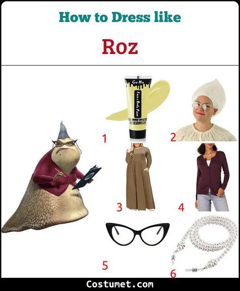 Roz's Costume from Monsters, Inc. for Cosplay & Halloween 2023 Roz From Monsters Inc Costume, Roz Monsters Inc Costume, Roz Monsters Inc, Monsters Inc Costumes, Monsters Inc Costume Diy, Monsters Inc Roz, Monsters Inc Halloween Costumes, Monsters Inc Costume, Adult Costumes Diy