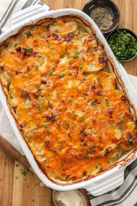 Scalloped Potatoes With Ham, Leftover Pork Recipes, Potatoes With Ham, Leftover Pork Tenderloin, Potatoes And Ham, Weeknight Casseroles, Side Dishes For Ham, Pork Casserole, Recipes Cheese