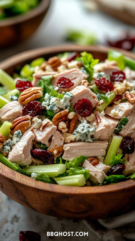 This Smoked Turkey Salad is packed with flavor—lean turkey, dried cherries, pecans, celery, and blue cheese, all tossed in a zesty dressing. It’s a perfect way to use recipes using smoked turkey! Pin now for a quick, tasty meal! Check out the blog for more recipes! Recipes Using Smoked Turkey, Thanksgiving Smoked Turkey, Cajun Smoked Turkey, Smoked Turkey Salad, Brined Smoked Turkey, Leftover Turkey Breast, Leftover Turkey Ideas, Recipes For Leftover Turkey, Using Leftover Turkey