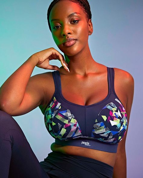 Panache Boundless non-wired sports bra in graphic print featured on Lingerie Briefs Lingerie Photography, Breast Health, Workout Essentials, Swim Brief, Padded Sports Bra, Intense Workout, Sports Leggings, Studio Photography, Fashion Prints