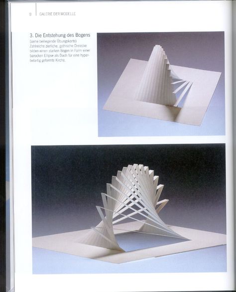 origami, kirigami,papel Folding Architecture, Conceptual Model Architecture, Origami Architecture, Typography Book, Folding Origami, Paper Pop, Art Major, Arch Model, Paper Folding