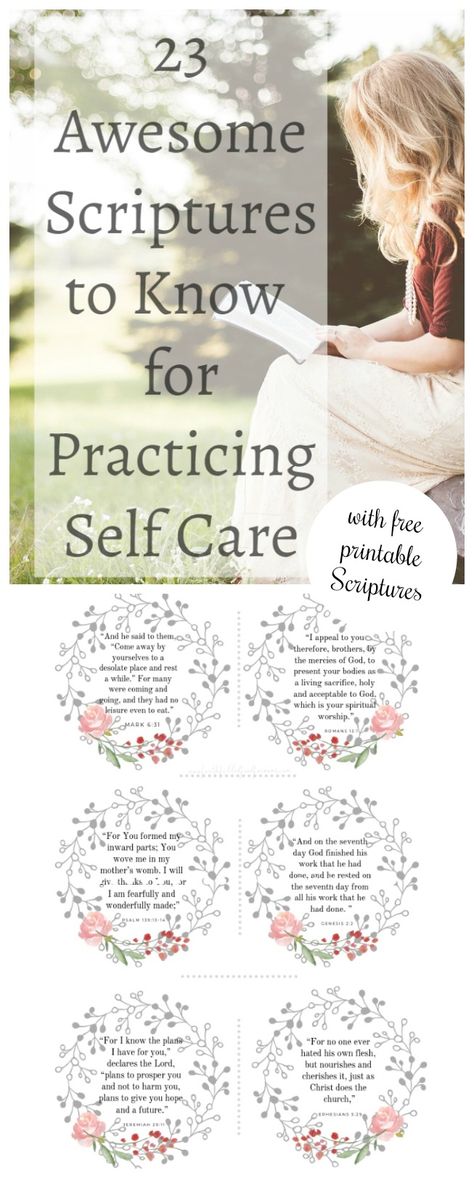 22 Awesome Inspirational Scriptures to Know for Practicing Self Care with free Printable Scriptures. God wants you to practice Self care! #quotes #inspirational #bibleverse #bible #scripture #mentalhealth #selfcare Scripture Verses For Women, Bible Verses About Self Care, Christian Self Care, Free Scripture Printables, Ballerina Wedding, Inspirational Scriptures, Biblical Scriptures, Angels Touch, Practice Self Care