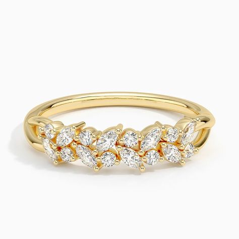 Nature Diamond Leaves Ring | Jardiniere | Brilliant Earth Brilliant Earth Wedding Band, Traditional Engagement Rings, Nature Inspired Rings, Moissanite Wedding Band, Promise Ring Gift, Yellow Gold Wedding Band, Rose Gold Diamond Ring, Chevron Ring, Wedding Anniversary Rings