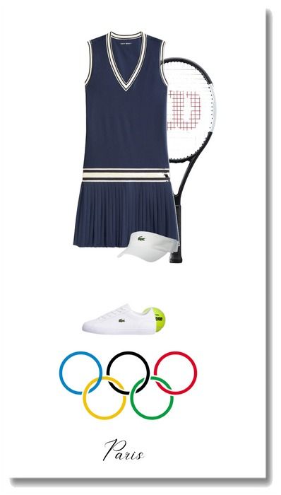 2024 Summer Olympics Outfit | ShopLook Olympics Theme Party Outfit, Olympics Outfits, Olympics Costume, Olympic Theme Party, Sporty Summer, Olympic Theme, 2024 Summer Olympics, Golf Visor, Olympic Rings