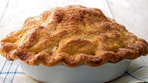 Golden brown, perfectly flaky, double-crust apple pie. Martha Stewart Mile High Apple Pie Recipe, Perfect Apple Pie, Martha Stewart Recipes, Apple Pie Recipe, Kinds Of Desserts, Apple Pie Recipes, How To Grill Steak, Delicious Pies, Pie Dough