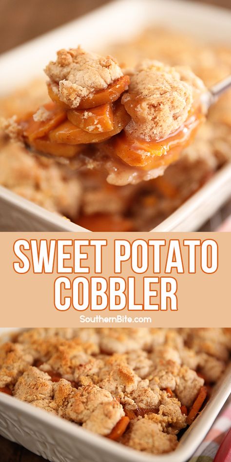 Sweet Potato Cobbler, Perfect Potatoes, Southern Foods, Sweet Potato Dessert, Cooking Desserts, I Heart Recipes, Crescent Recipes, Egg Allergy, Heart Recipes