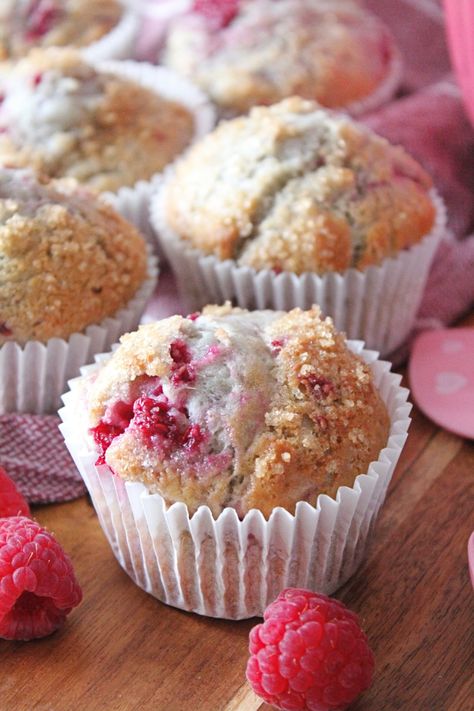 Raspberry Yoghurt Muffins - Threadbare Creations Yoghurt Muffins Healthy, Yoghurt Muffins Recipe, Weetabix Muffins, Threadbare Creations, Yoghurt Muffins, Raspberry Muffin Recipes, High Protein Muffins, Sugar Free Muffins, White Chocolate Muffins