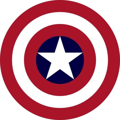 Captain America Symbol, Captain America Coloring, Shield Drawing, Captin America, Avengers Symbols, Captain America Logo, Captain America Art, Marvel Paintings, Agent Coulson