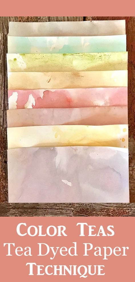 DIY Tea Stained Paper: with Colored Teas! - The Graphics Fairy How To Age Fabric, Paper Dyeing Techniques, How To Dye Paper, Dye With Tea, How To Tea Stain Paper, Tea Stained Paper Art, How To Tea Dye Paper, Natural Paper Dye, Tea Stained Paper Diy