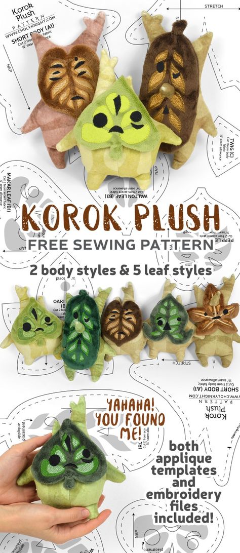 Tortoise Sewing Pattern, Sewing Pattern Beginner, Korok Plush, Spoonflower Fabric Prints, Plush Ideas, Choly Knight, Plush Sewing, Toy Sewing, Cute Sewing Projects