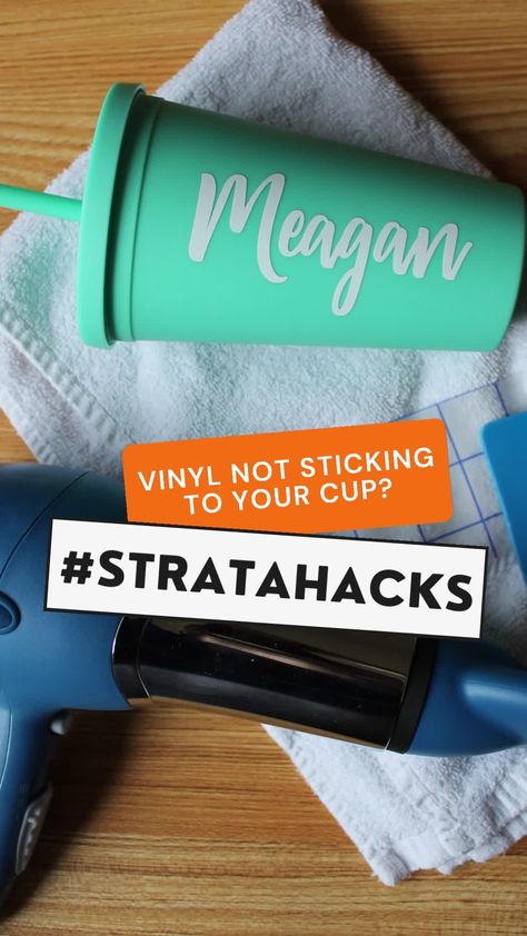 Permanent Vinyl Not Sticking, How To Keep Vinyl From Peeling On Cups, How To Seal Vinyl On Plastic Cups, How To Get Vinyl To Stay On Tumblers, Vinyl On Plastic Cups, Plastic Tumbler Ideas, How To Seal Vinyl On Cups, Plastic Cups Design, Diy Kids Party Favors