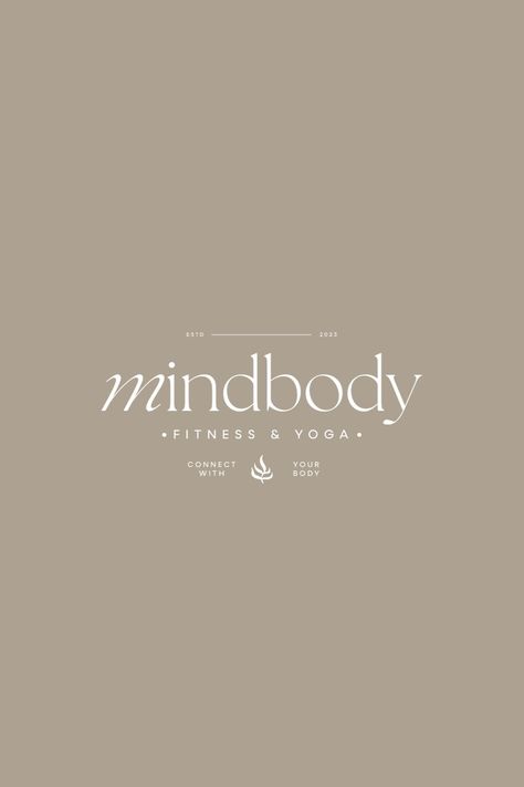 Yoga Wellness Aesthetic Logo Aesthetic Branding Design, Logo Inspo Minimalist, Wellness Brand Aesthetic, Aesthetic Medicine Logo, Mindfulness Branding, Mind Logo Design, Med Spa Logo, Minimalistic Branding, Wellness Logo Design