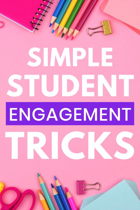 Student Engagement Strategies High School, High School Engagement Strategies, How To Engage Students In The Classroom, Engagement Strategies Middle School, Engagement Activities For Students, Kagan Strategies Middle School, Student Engagement Strategies Elementary, Engagement Strategies Elementary, Motivational Activities For Students