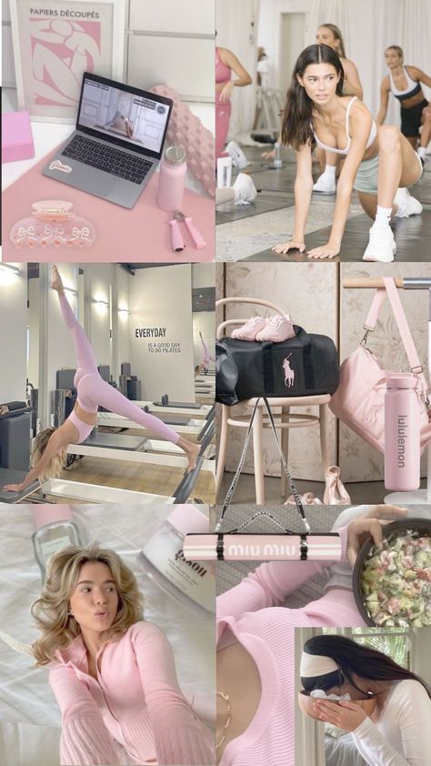 Pilates Essentials, Pilates Motivation, Pilates Outfits, Pilates Outfit, Pink Pilates Princess, Pilates Training, Pilates Fitness, Pink Lifestyle, Pink Pilates