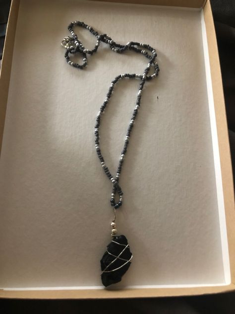 Black tourmaline beaded necklace. Tribute Tattoo, Black Tourmaline Jewelry, Tribute Tattoos, Black Tourmaline Necklace, Spiritual Cleansing, Tourmaline Necklace, Tourmaline Beads, Black Tourmaline, Black Crystals