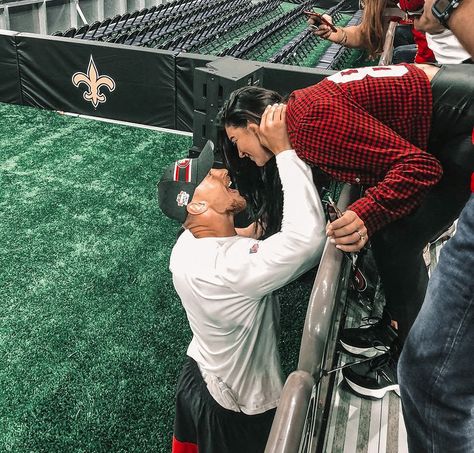 Caught On Camera Chelsea Curto, Nfl Coach Aesthetic, Coach Devney Perry Aesthetic, Coach Devney Perry, Superbowl Aesthetic, Football Cheerleader Couple, Brunette Photos, Football Coach Wife, Rebecca Jenshak