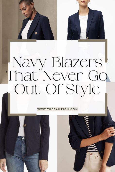 Navy Blazer Outfits For Women, Navy Blazer Outfit Women, Navy Blazer Women, Navy Blazer Outfits, Capsule Wardrobe Essentials List, New Mom Outfits, Mom Wardrobe Essentials, Mom Outfits Spring, Wardrobe Essentials For Women