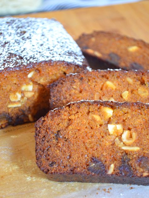 Carrot and Dates Cake - The Not So Creative Cook Mango Upside Down Cake, Carrots And Dates, Dates Cake, Walnut Loaf, Date Cake, Custard Cake, Apple Cake Recipes, Moist Chocolate Cake, Healthy Cake