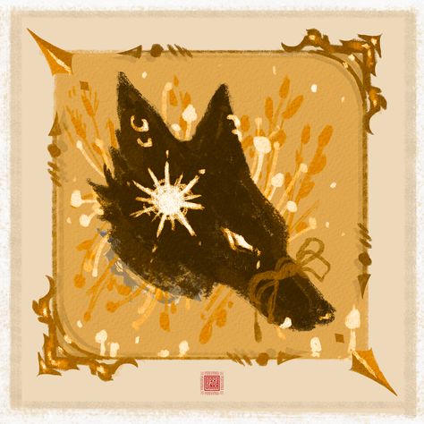 Wolf, grasses, goblincore, forest, stylization, cozy Wolf People Art, Stylized Wolf Character Design, Therian Art Pfp, Wolf Stylized, Nature Art Ideas, Goblincore Art, Coyote Art, Wolf Pfp, Pfp Grunge