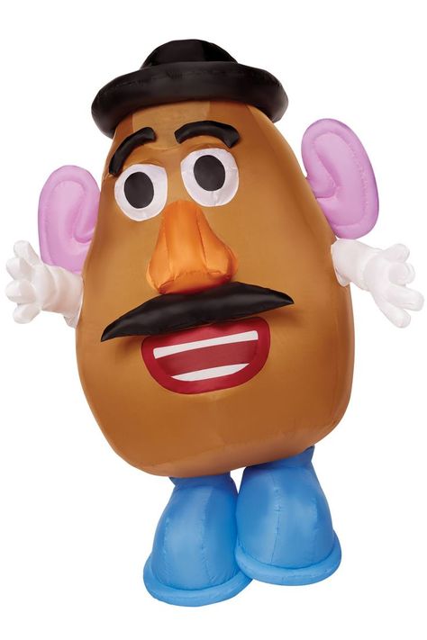 Instantly transform yourself into the sarcastic spud with interchangeable body parts from the Toy Story movies and the classic toy from yesteryear. Funny Mens Costumes, Disney Baby Costumes, Toy Story Character, Safari Costume, Black Mustache, Werewolf Costume, Angry Eyes, Toy Story Movie, Book Character Costumes