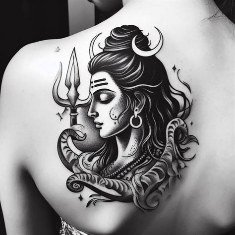 Devotional Tattoo, Shoulder Tattoo Designs, Eagle Chest Tattoo, Shiva God, Mahadev Tattoo, Om Tattoo Design, God Tattoo, Chrysanthemum Tattoo, Buddha Tattoos