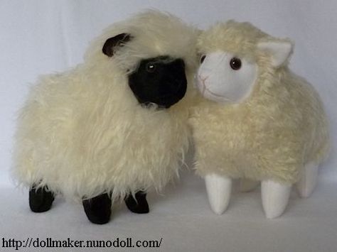 Sheep - Free Pattern and Photo Instructions Stuffed Sheep, Animals Crafts, Draught Excluders, Sheep Pattern, Sheep Crafts, Animal Sewing Patterns, Plushie Patterns, Sewing Stuffed Animals, Sheep And Lamb