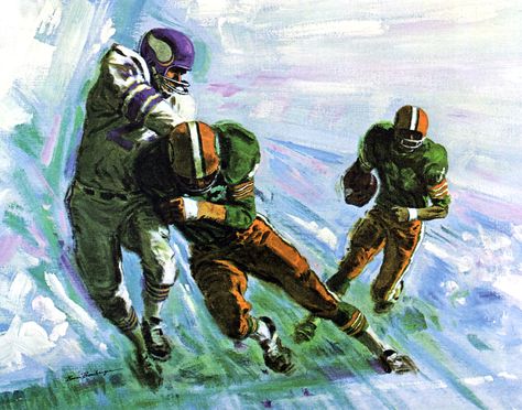 1965-66 Green Bay Packers Mobil Oil poster. Painting by by Bruce Bomberger. Nfl Artwork, Green Bay Packers Art, Nfl Art, Mobil Oil, Packers Baby, Go Packers, Football Artwork, Green Bay Packers Fans, Green Bay Packers Football