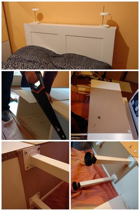 Free standing headboard Brimnes Ikea + container. Ikea ideas Ikea Brimnes Headboard Hack, Brimnes Headboard Hack, Free Standing Headboard, Brimnes Ikea, Brimnes Headboard, Headboard Hack, Ikea Brimnes, Ikea Ideas, Teenage Room