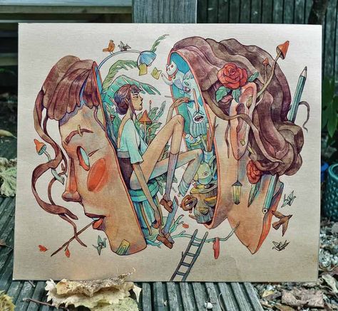 Marija Tiurina, Soyut Sanat Tabloları, Arte Sketchbook, Arte Inspo, A Craft, Craft Shop, Character Designs, Watercolor Artist, Art Block