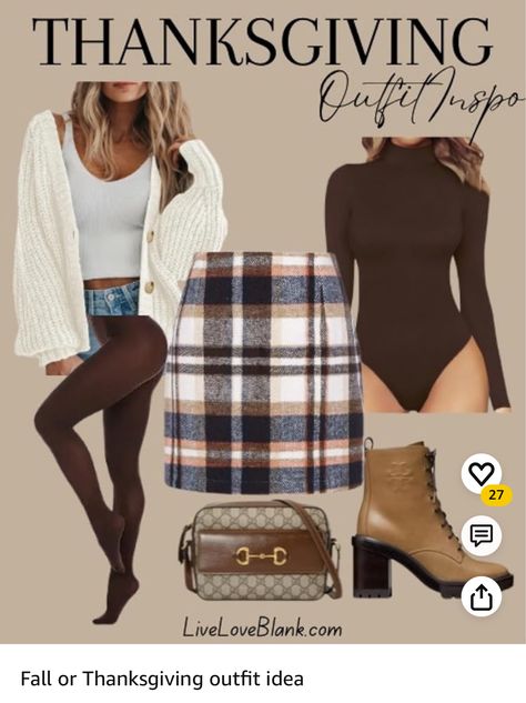 Fall Boot Outfits Women, Thanksgiving Outfit Skirt, Fall Boot Outfits, Outfit Ideas For Thanksgiving, Ideas For Thanksgiving, Outfit Planner, Fall Boots Outfit, Boot Outfits, Thanksgiving Outfit Women