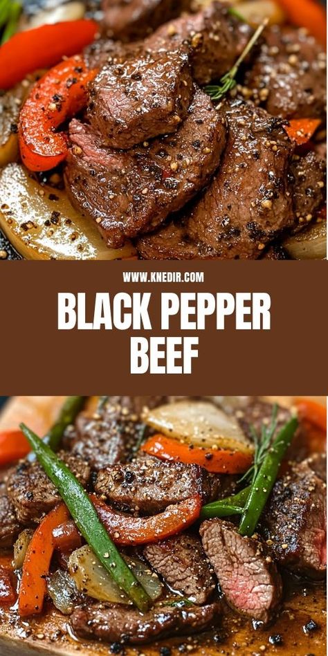 🌶️ Spice up your dinner with this quick and savory Black Pepper Beef Stir-Fry! 🥩🍽️ Loaded with tender beef, colorful veggies, and a bold black pepper sauce, it’s a restaurant-quality meal you can make at home in under 20 minutes. Pair with steamed rice for the perfect dinner combo! 🍚 Add this to your weeknight dinner rotation now. #BlackPepperBeef #AsianInspiredRecipes #QuickAndEasyMeals #HealthyStirFry #FoodieFavorites 🥢🔥 Black Pepper Beef Tenderloin, Chinese Black Pepper Beef, Black Pepper Beef Stir Fry, Black Pepper Sauce, Black Pepper Beef, Pepper Beef, Pepper Steak Recipe, Beef Stir Fry Recipes, Colorful Veggies