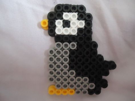 Penguin perler beads by PerlerHime Perler Bead Patterns Penguin, Penguin Hama Beads, Perler Beads Penguin, Penguin Perler Bead Patterns, Perler Penguin, Penguin Perler Beads, Perler Beads Designs Pattern, Melty Beads Patterns, Perler Bead Ideas