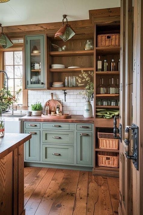 Bubble Palace, Kitchen Management, Kitchen Cabinet Color Ideas, Alice Lane, Cabin Kitchen, Kitchen Redesign, Farmhouse Kitchen Design, Cottage Kitchens, Cabinet Ideas