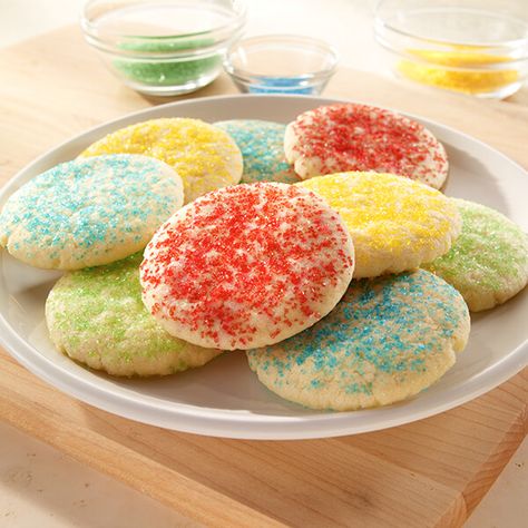 Sugar Cookies With Sprinkles, Blue Ribbon Recipes, Colored Sugar, Cookie Brownie Bars, Best Sugar Cookies, Land O Lakes, Christmas Pudding, Sugar Cookies Recipe, Noel Christmas