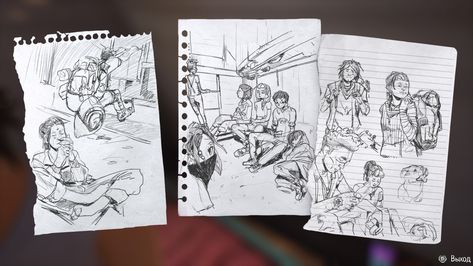 Sean Diaz Sketchbook, Sean Diaz, Lis 2, Life Is Strange 2, Strange Art, Drawing Photography, Dessin Adorable, Life Is Strange, Journal Entries