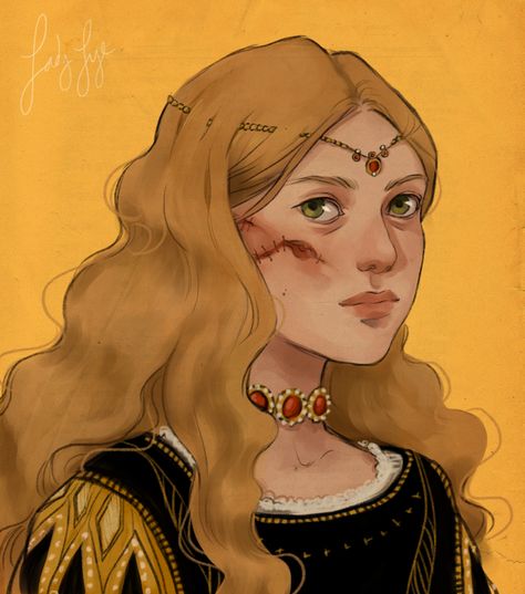 Myrcella Baratheon Art, Myrcella Baratheon Fanart, Myrcella Baratheon, Lannister Art, Asoiaf Fanart, House Baratheon, House Lannister, Game Of Thrones Artwork, Rpg Ideas