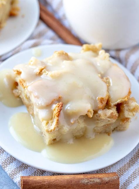 Taste Of Home Bread Pudding, Bread Pudding With Coconut Milk, Coconut Milk Bread Pudding, Bread Pudding Glaze Recipe, The Best Bread Pudding Recipe, Creamy Bread Pudding, Bread Pudding Sauce Easy, Whiskey Sauce For Bread Pudding, Bread Pudding Brioche