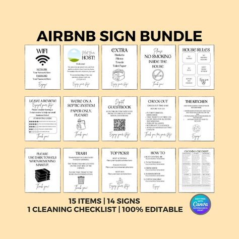 This Templates item by InnovaDesignStudio has 2 favorites from Etsy shoppers. Ships from United States. Listed on Jun 7, 2024 Airbnb Signs For Guests, Airbnb Inventory Checklist, Airbnb Rules For Guests, Breakfast Hosting, Airbnb Printables, Decorate Airbnb, Airbnb Cleaning Checklist, Airbnb Checklist, Bnb Ideas