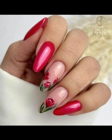 Cerise Pink Nails Designs, Cerise Pink Nails, Pink Nail Design, Cerise Pink, Pink Nail Designs, Pink Nail, Nails Designs, Pink Nails, Other Colors