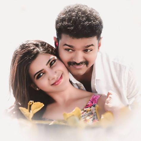 Vijay And Samantha, Vijay Samantha, Ilayathalapathy Vijay, Actor Vijay, Vijay Thalapathy, 8k Ultra Hd, Cute Movie Scenes, Samantha Images, Full Quote