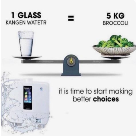 "💧 Hydration meets nutrition! 🥦 Did you know that staying hydrated and eating your greens have something in common? Meet Kangen Water – it's like giving your body a refreshing sip of broccoli goodness! Just like how broccoli nourishes your body with essential nutrients, Kangen Water revitalizes you with its antioxidant-rich, alkaline properties. So, drink up and savor the goodness! 🌟 #KangenWater #HydrationStation #BroccoliInABottle" #passiveincome Kangan Water Benefits, Enagic Kangen Water Benefits, Kangan Water, Enagic Kangen Water, Kangen Water Benefits, Alkaline Body, Kangen Water Machine, Herbalife Diet, Alkaline Water Benefits