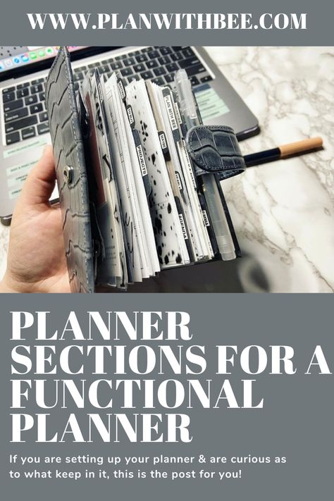 2024 Planning Ideas, Planner Sidebar Ideas, How To Set Up Your Planner, 2024 Planner Setup, Setting Up A Planner, How To Set Up A Planner, Dashboard Planner Ideas, Catch All Planner, Planner Sections Ideas