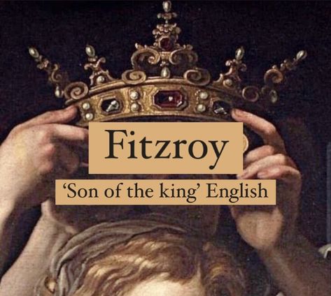 Baby boy name Fitzroy. Character name. Old English Surnames, Old Surnames, Surname Aesthetic, French Surnames For Characters, Royal Surnames For Characters, Old French Names, Fancy Surnames, Surnames Aesthetic, Old Money Surnames