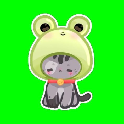 Green screen cat? Green Emoji, Square Png, Cute Tshirt Designs, Cat Emoji, Overlays Cute, Hello Kitty Aesthetic, Creative Drawing Prompts, Green Screen Video Backgrounds, Cute Emoji Wallpaper